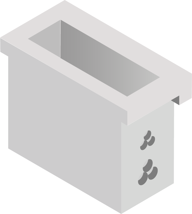 Base para Transformador con Registro Reducido Tipo 6