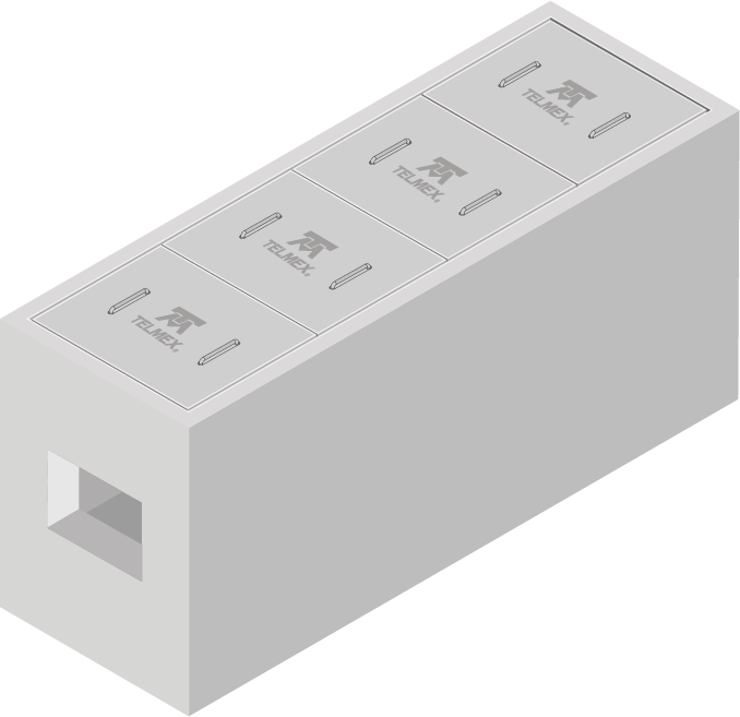 Registro de Concreto L5T 111x213x128 cm
