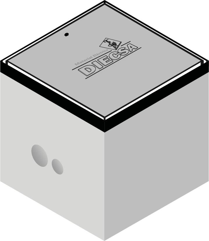 Registro para Alumbrado de Concreto 40x40x40 cm