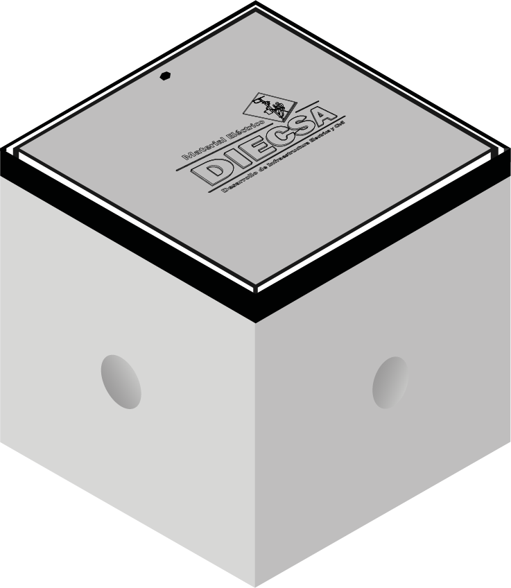 Registro para Alumbrado de Concreto 60x60x60 cm