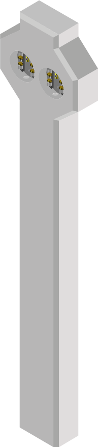 Murete Doble para Acometida Subterránea