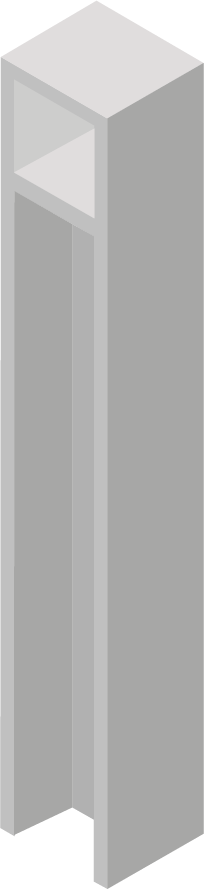 Murete para 1 Servicio Subterráneo Tipo I