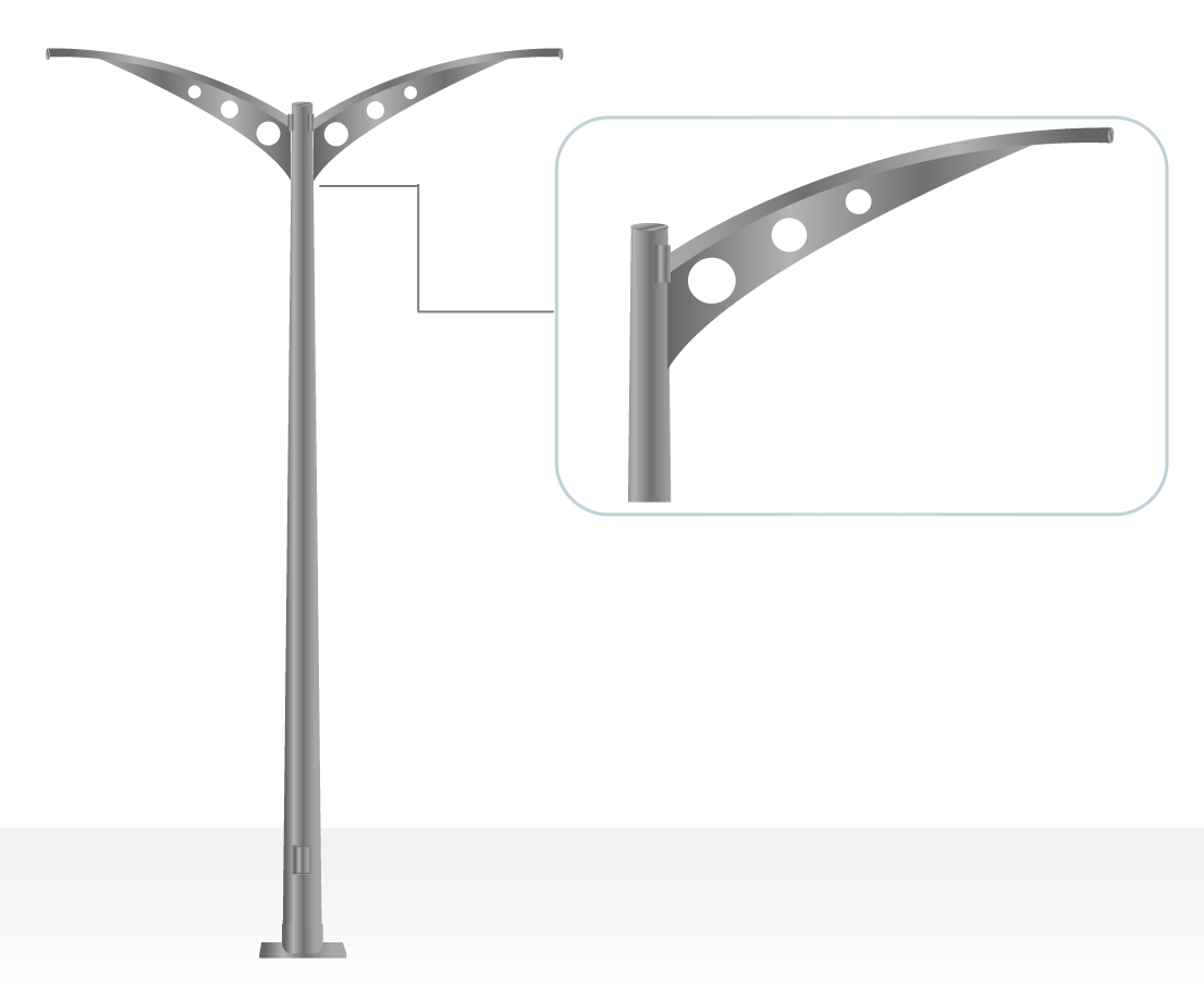 Poste Veracruz 1 ó 2 Brazos